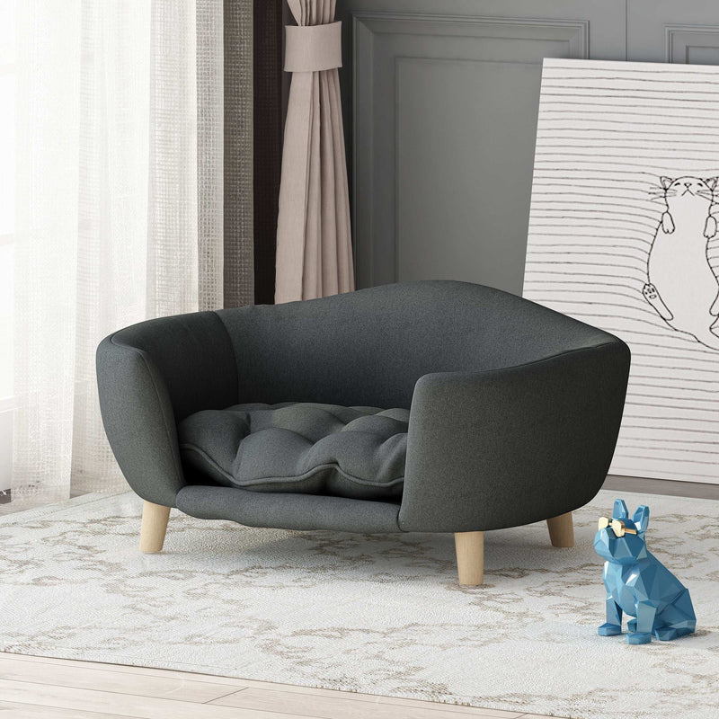 Luxurious Modern Dog Couch - Birch Wood