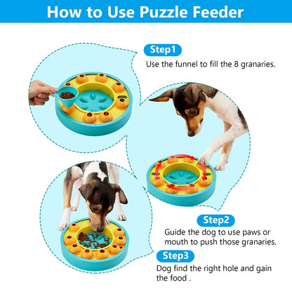 Dog Puzzle Feeder - Slow Feeding IQ Training Toy - Purrfect Pet Haven