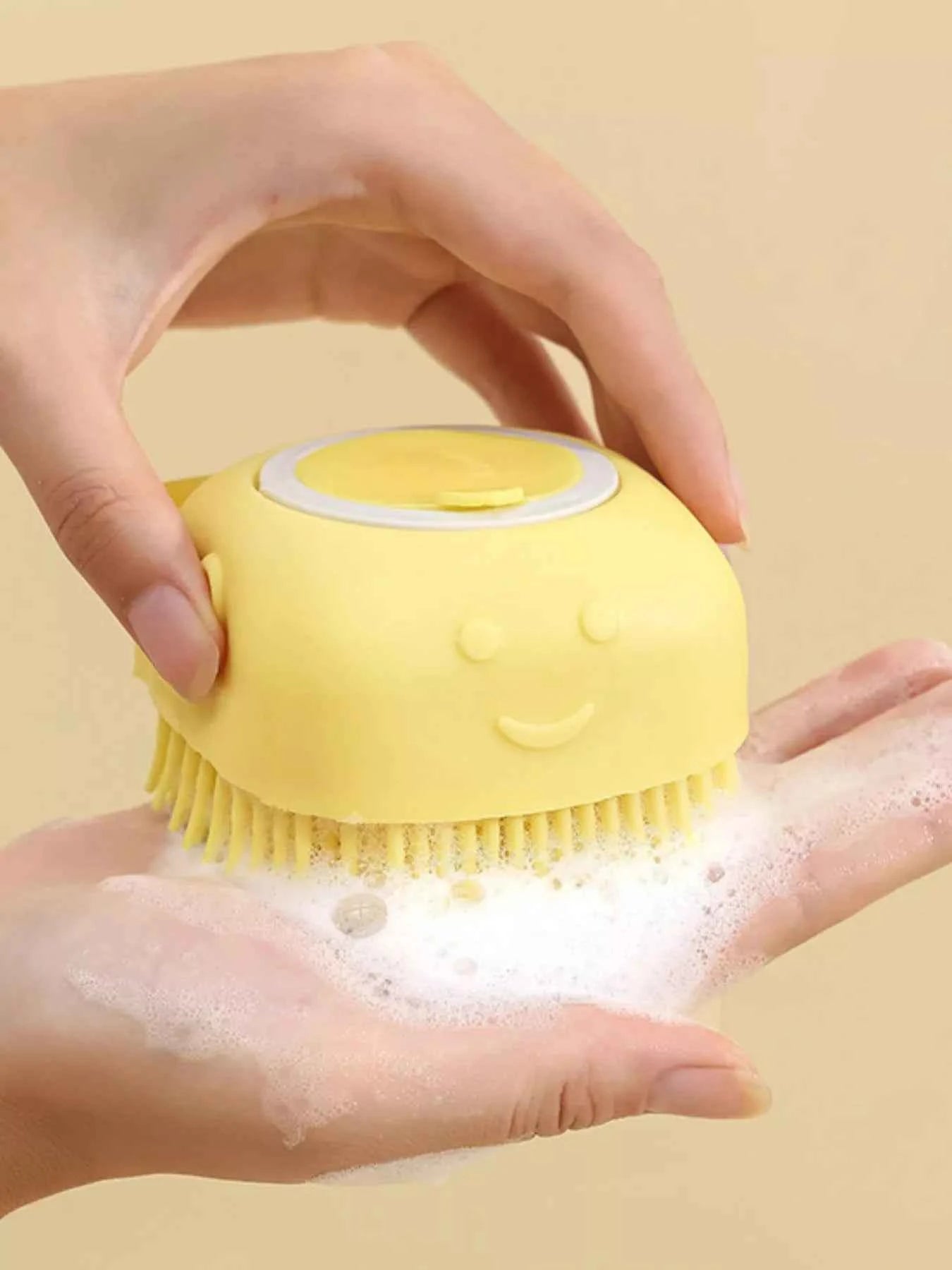 Cute Cartoon Silicone Pet Bath Brush