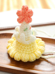 Pet Crochet Knit Hat - Cute Wool Style for Cats and Small Pets