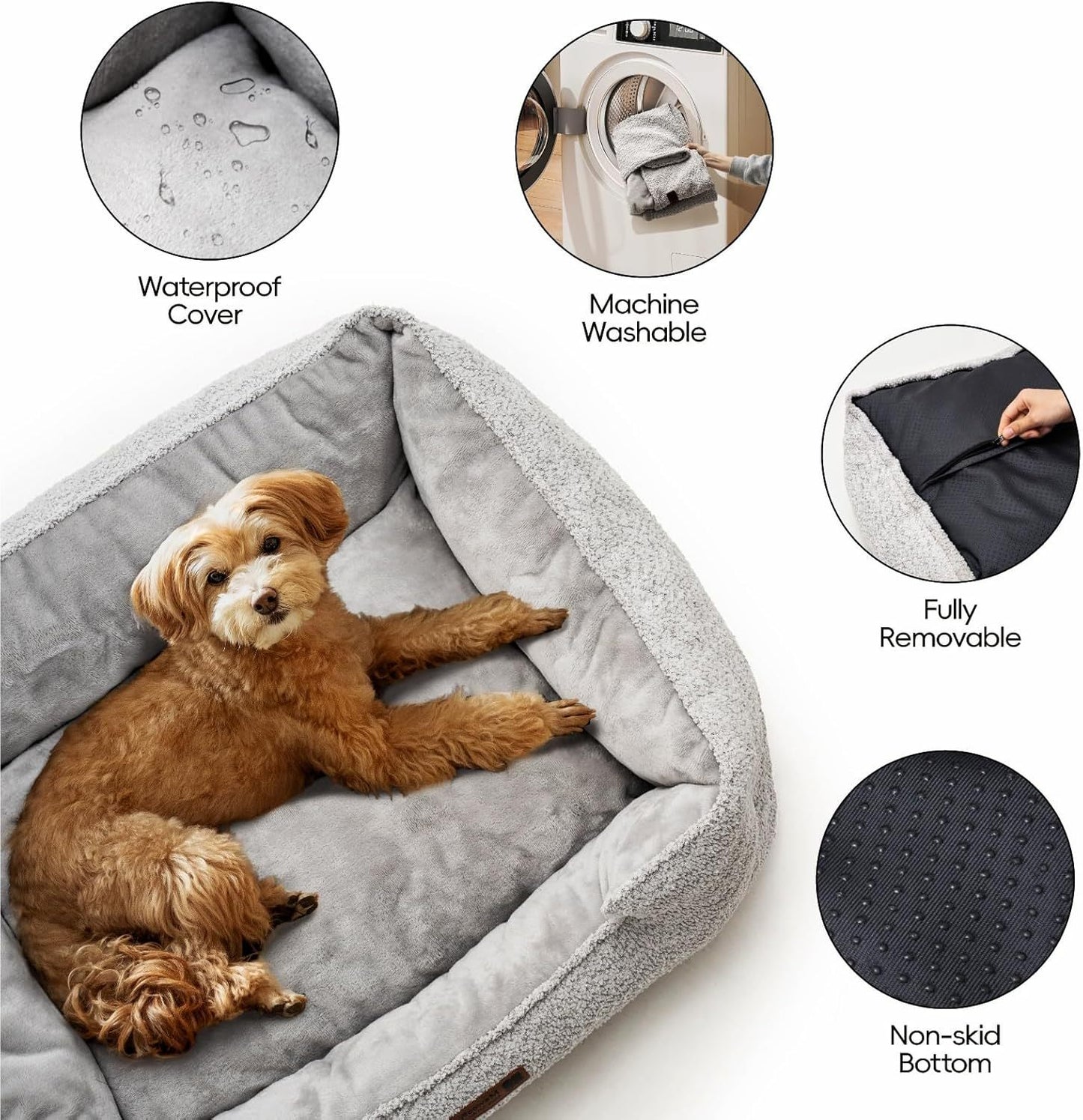 Rectangle Pet Bed - Medium Warming Calming