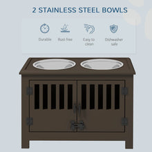Dog Feeding Station - Elevated Bowls with Storage Cabinet - Purrfect Pet Haven