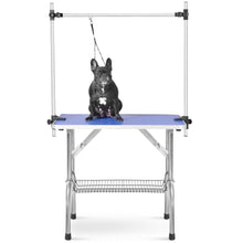Pet Grooming Table Folding - Heavy Duty Stainless Steel Arm