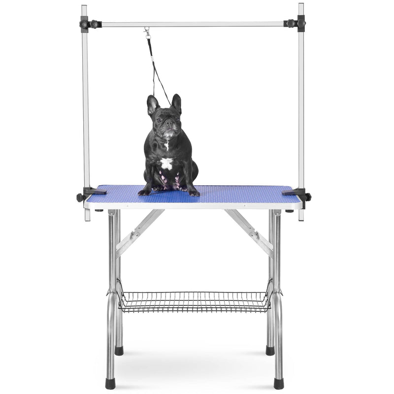 Pet Grooming Table Folding - Heavy Duty Stainless Steel Arm