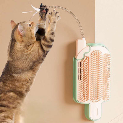 Self Grooming Popsicle-Shaped Corner Massage Comb Cat Scratcher