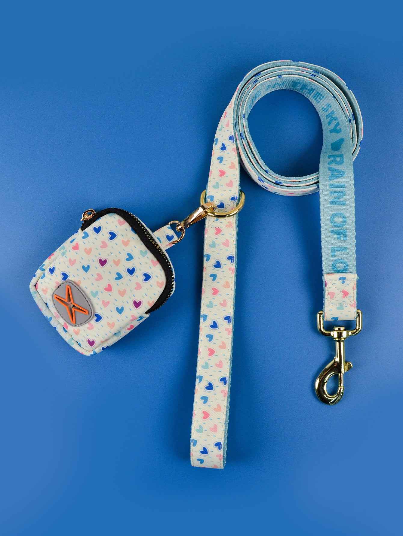Dog Leash with Poop Bag Holder - Matching Set - Purrfect Pet Haven