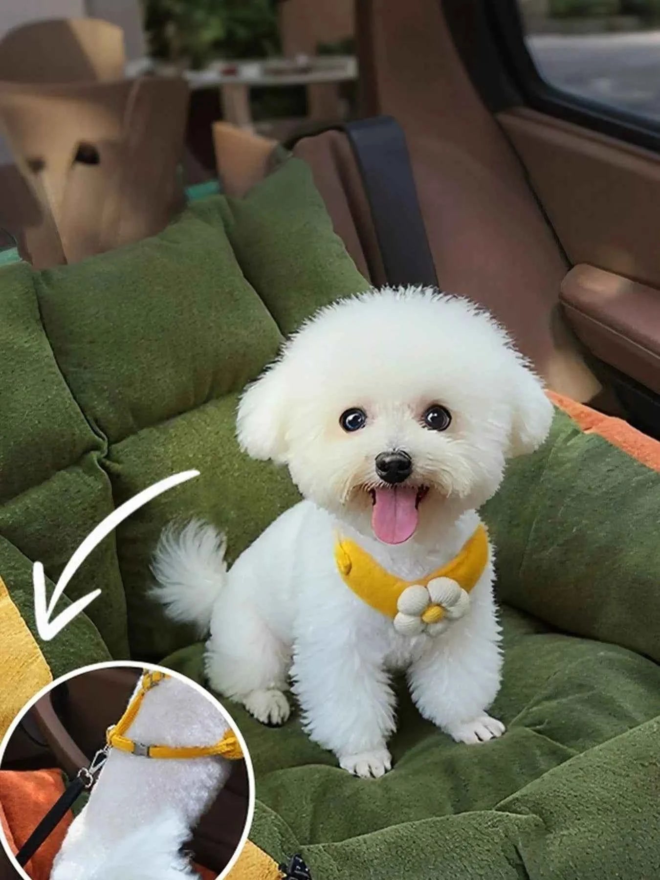 Comfortable & Secure Pet Car Seat Bed