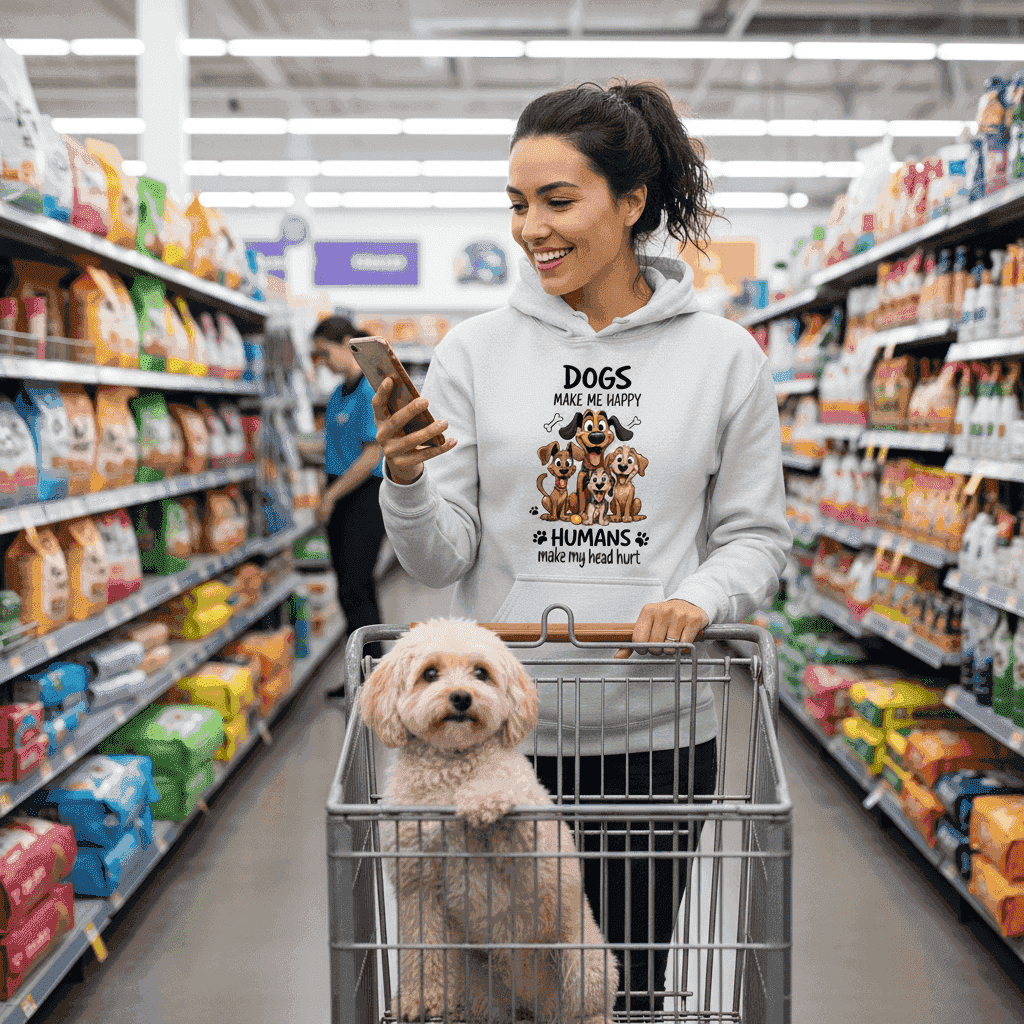 Humans Hurt My Head Hoodie - Funny Pet Lover Sweatshirt - Purrfect Pet Haven