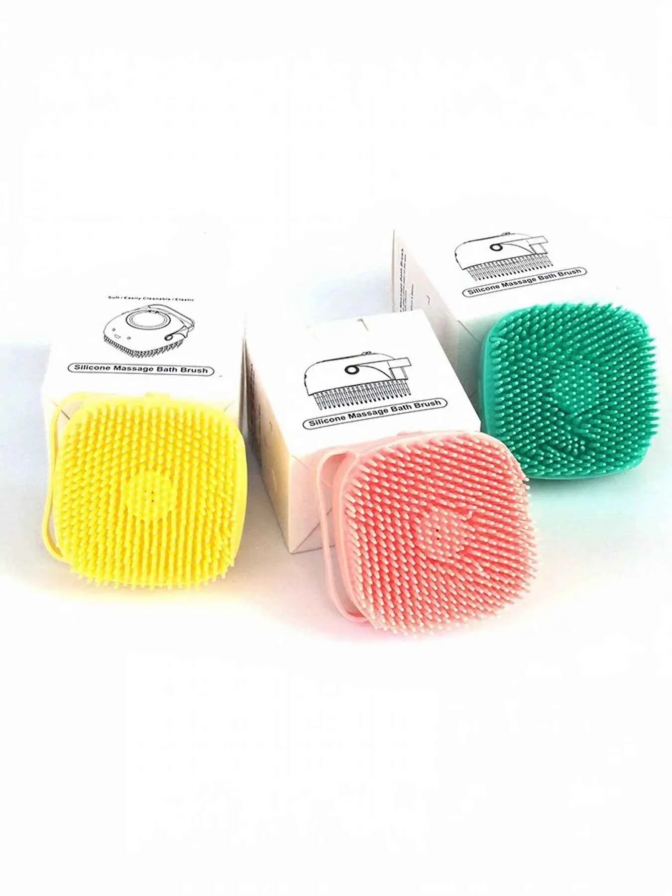 Cute Cartoon Silicone Pet Bath Brush