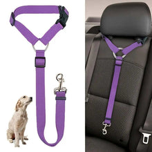 Adjustable Harness Solid Two-in-one Car BackSeat Pet Safety Belt Lead Leash