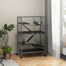 5-Tier Ferret Cage - 50" Tall with Rolling Wheels