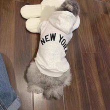 Retro New York Hoodie for Dogs - Stylish Puppy Sweatshirt