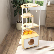 Corner Cat Tower - Space-Saving Multi-Level Cat Tree