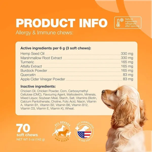 Dog Allergy Relief Chews - Itch Support - Purrfect Pet Haven