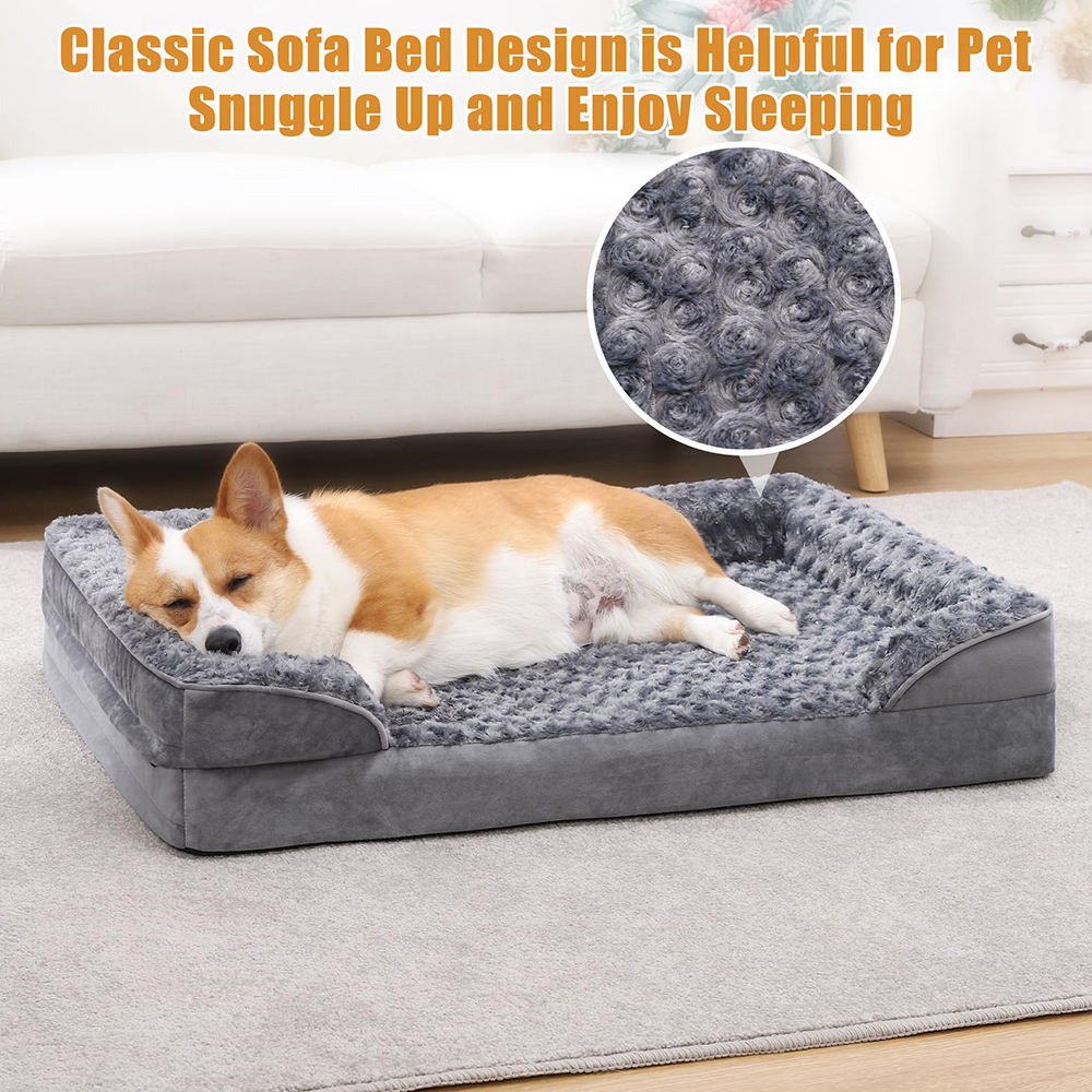 Chew Proof Orthopedic Dog Sofa - Washable Luxury Bed