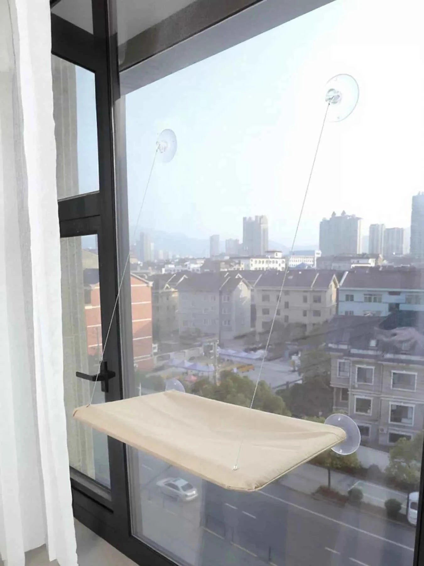 Window Perch Cat Hammock with Suction Cups