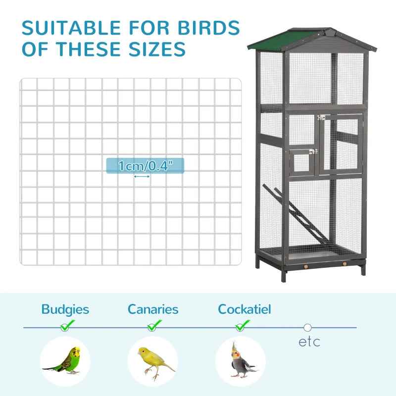 Wooden Bird Cage - Outdoor Aviary House