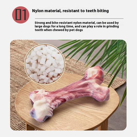 Bite-Resistant Dog Chew Toy - Medium Large Dogs Beef Flavor Dental Health