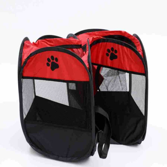 Portable Octagonal Cage Cloth Mesh Fence Pet Tent - Easy Storage