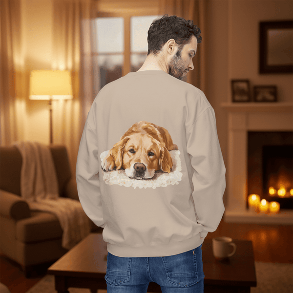 Cozy Golden Retriever Sweatshirt - Naptime Ahead Cloud - Purrfect Pet Haven