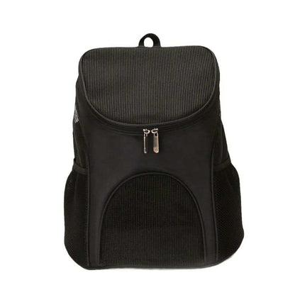 Durable black Backpack Pet Bag with breathable mesh for comfortable pet transport
