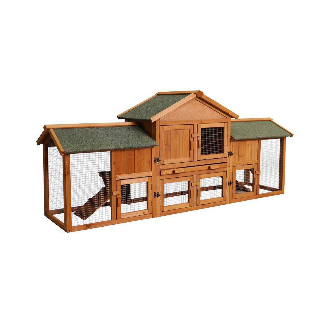 Extra-Large Bunny Cage - 2-Tier with Detachable Runs