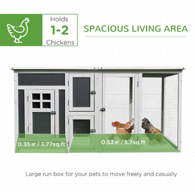 Chicken Coop with Run - Wooden Nesting Box Egg Box Fir Wood