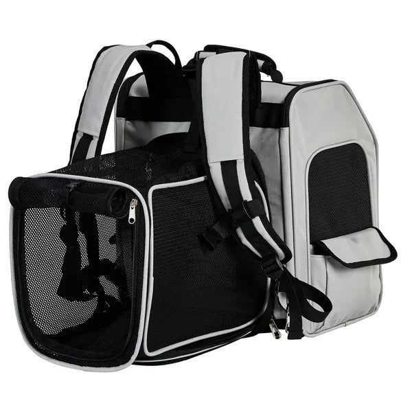 Expandable Pet Carrier Backpack - Breathable Travel for Cats Dogs