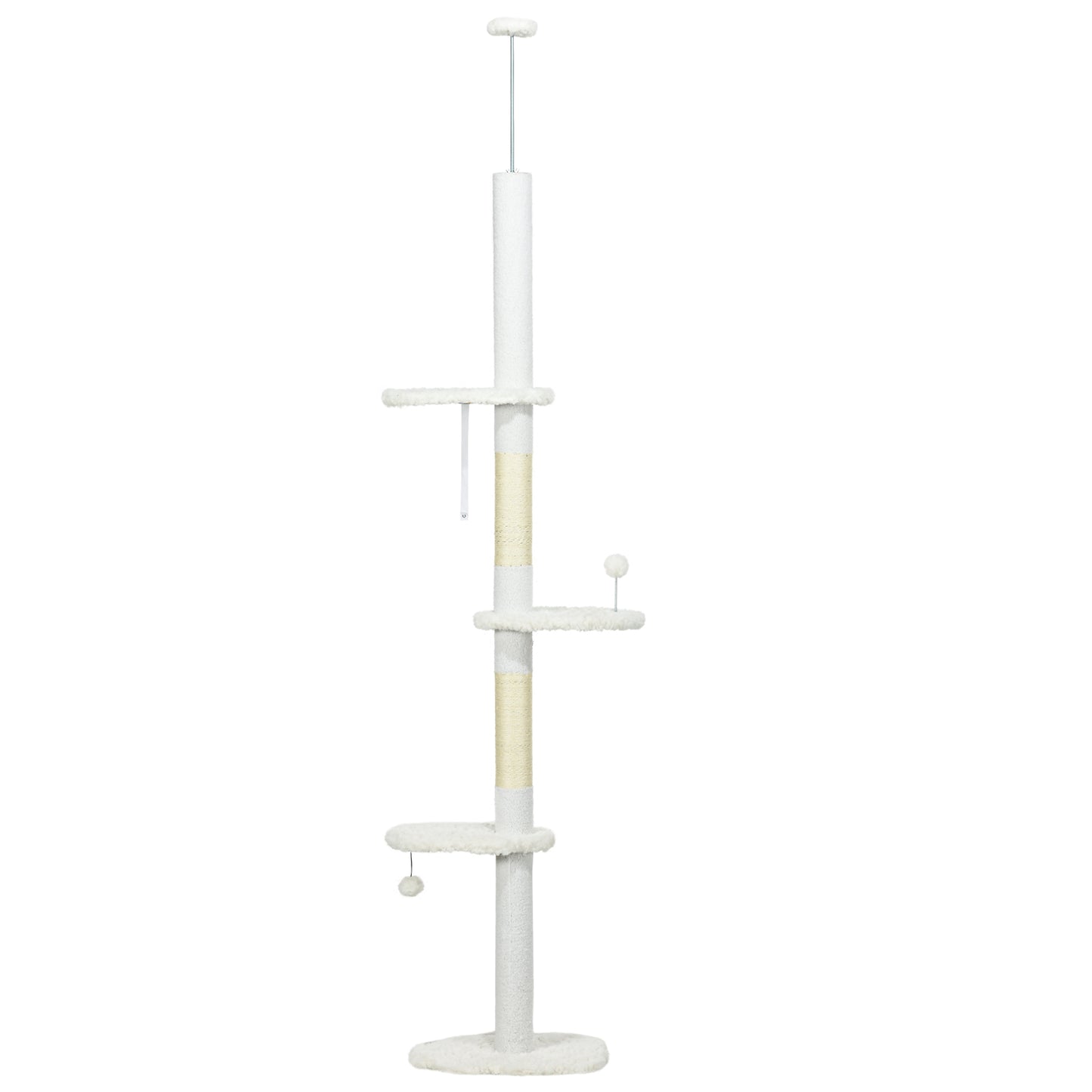 Cat Tree Floor to Ceiling - Adjustable Cloud Perches Sisal