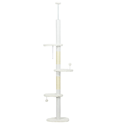 Cat Tree Floor to Ceiling - Adjustable Cloud Perches Sisal