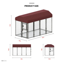 12 Piece Square Tube Wire Running Cage - Black Single Door Playpen