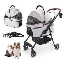 Foldable One-Hand Pet Stroller - Small Dogs & Cats