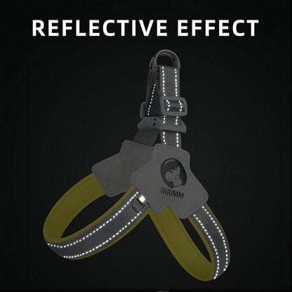 Wefulfil dog and cat harness with reflective effect for enhanced nighttime safety
