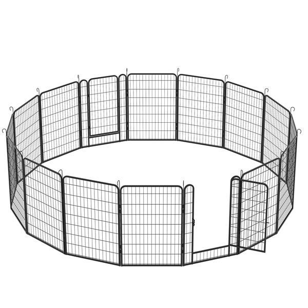 16 Piece Heavy Duty Metal Pet Sports Fence - Exercise Playpen