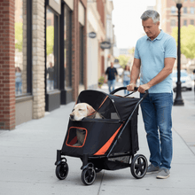 Large Dog Stroller - 1-Click Fold for Senior Dogs - Purrfect Pet Haven