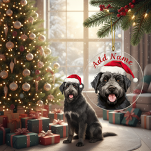 Bouvier des Flandres ornament Christmas scene