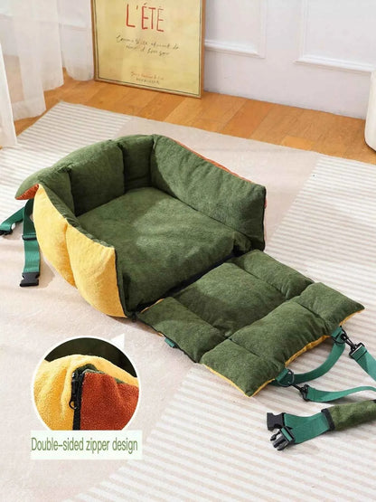 Comfortable & Secure Pet Car Seat Bed