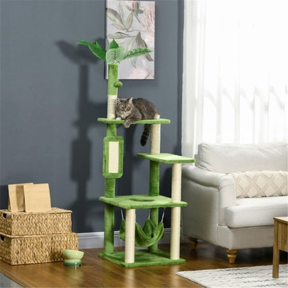 Cat Climbing Tower - 56" Multi-Level with Sisal Posts