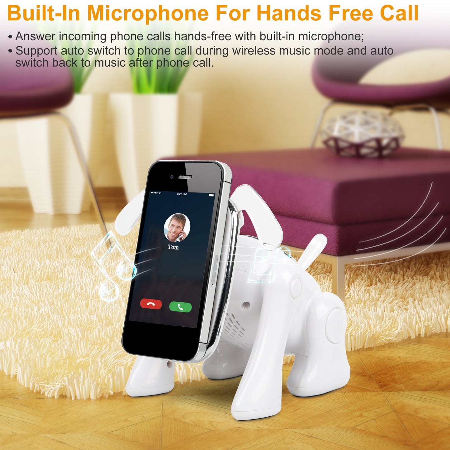 Cute Puppy Dog Wireless Speaker - Portable Bluetooth Music Player