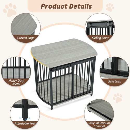 Furniture Style Dog Crate For Small And Medium Dogs - Modern Wooden End Table Kennel