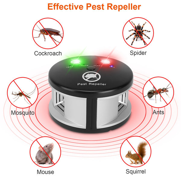 Ultrasonic Pest Repellent - 4 Modes for 3229 Sq Ft