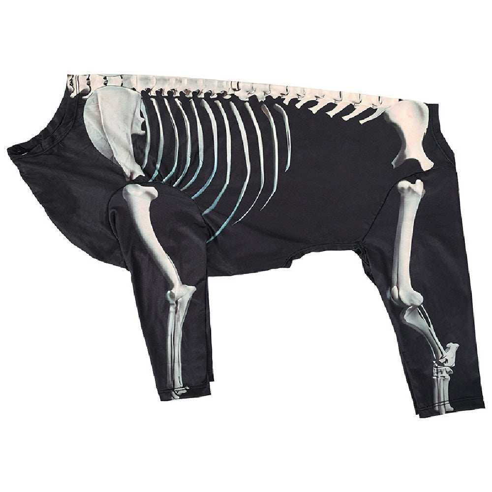 Spooky Skull Dog Halloween Outfit - Gothic Pet Dress Up Costume