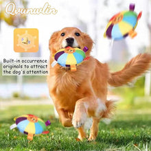 Plush Flying Disc Dog Toy with Bells - Tug of War