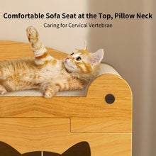 Timber Haven House - Wooden Cat Hideaway