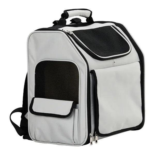 Expandable Pet Carrier Backpack - Breathable Travel for Cats Dogs