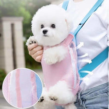 Comfortable Carrier Backpack with Leg Holes for Small Pets, featuring breathable mesh material