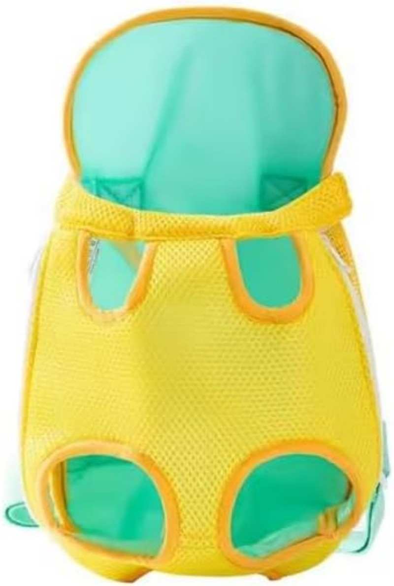 Brightly colored Carrier Backpack with Leg Holes for comfortable pet transport and outdoor adventures