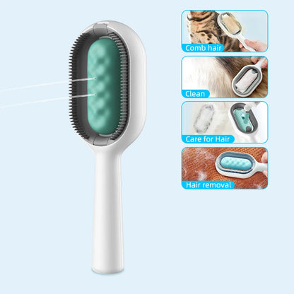 Wefulfil Cat Grooming Brush with soft bristles for hair removal and easy cleaning