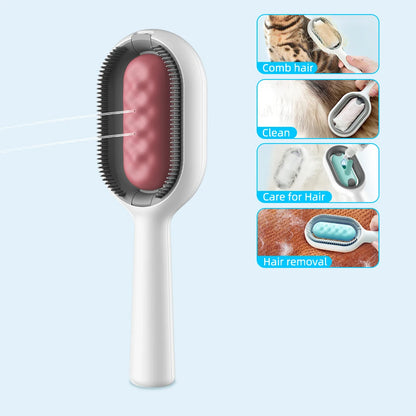 Wefulfil Cat Grooming Brush with self-cleaning design for easy hair removal and pet hair care
