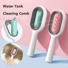 Wefulfil Cat Grooming Brush with water tank cleaning comb and ergonomic handle for pet care